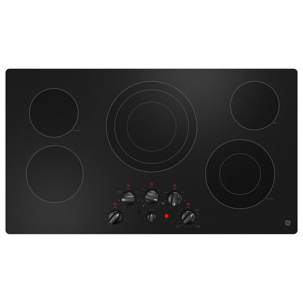GE Appliances 2-Piece Kitchen Package with 30&quot; Single Wall Oven and 36&quot; Electric Cooktop in Stainless Steel and Black, , large