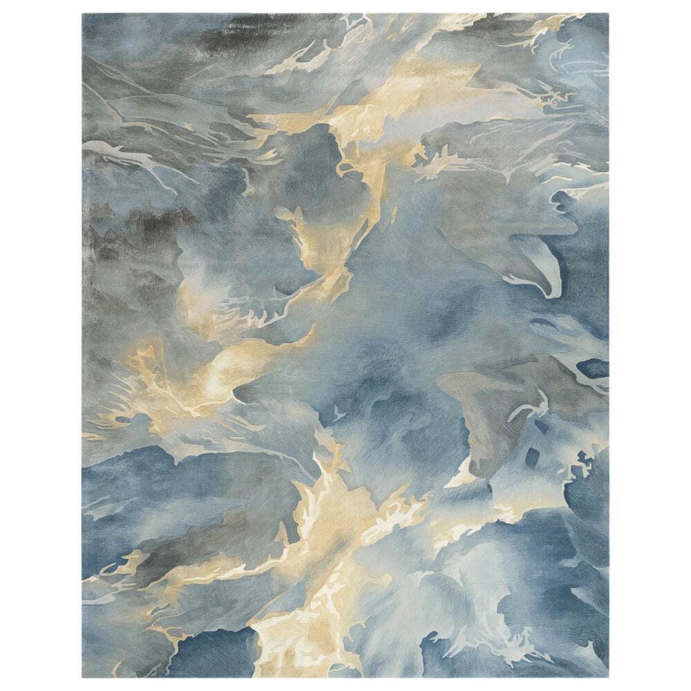 Nourison Prismatic PRS40 Blue and Multicolor 7"9" x 9"9" Area Rug, , large