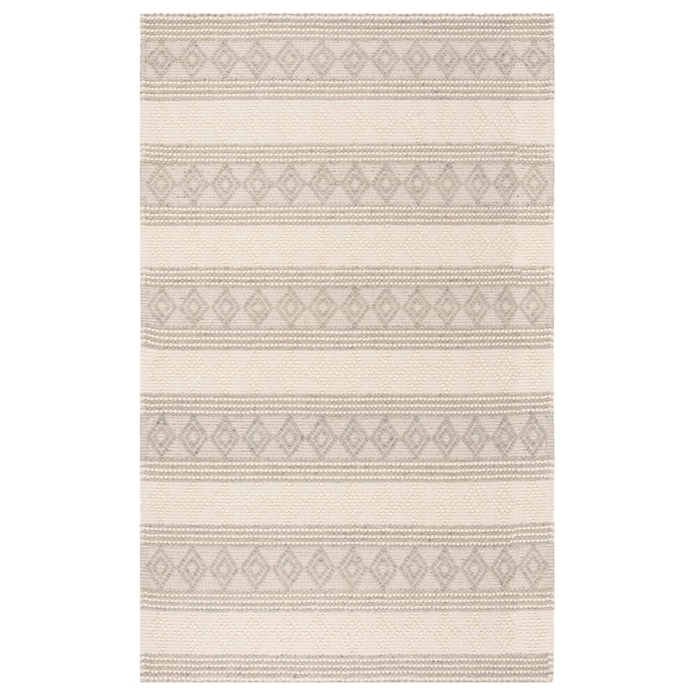 Safavieh Natura NAT750F 5" x 8" Grey and Ivory Area Rug, , large