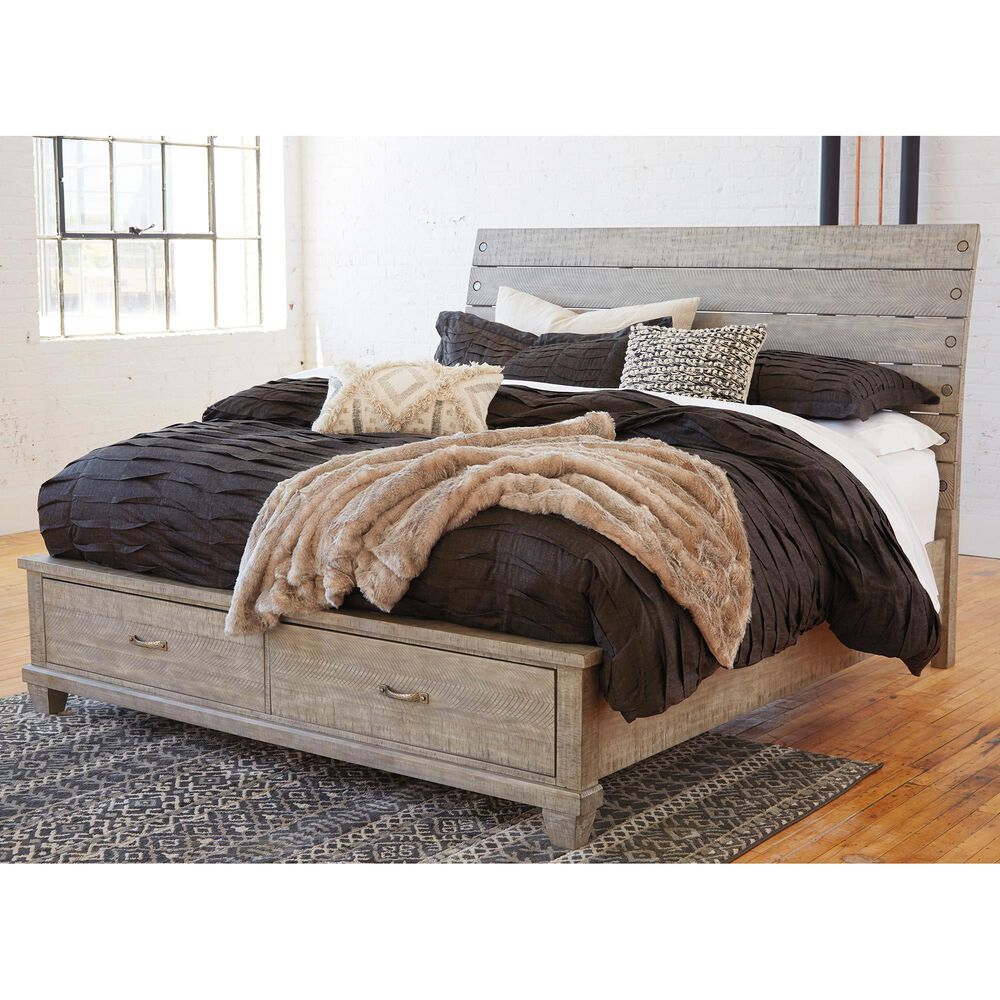 Signature Design by Ashley Naydell King Storage Bed in Rustic Gray, , large