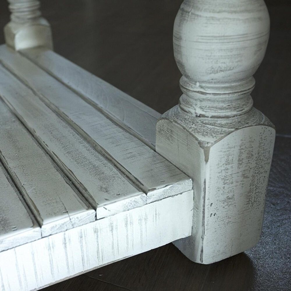 Fallridge Stone End Table in Off White and Gray, , large