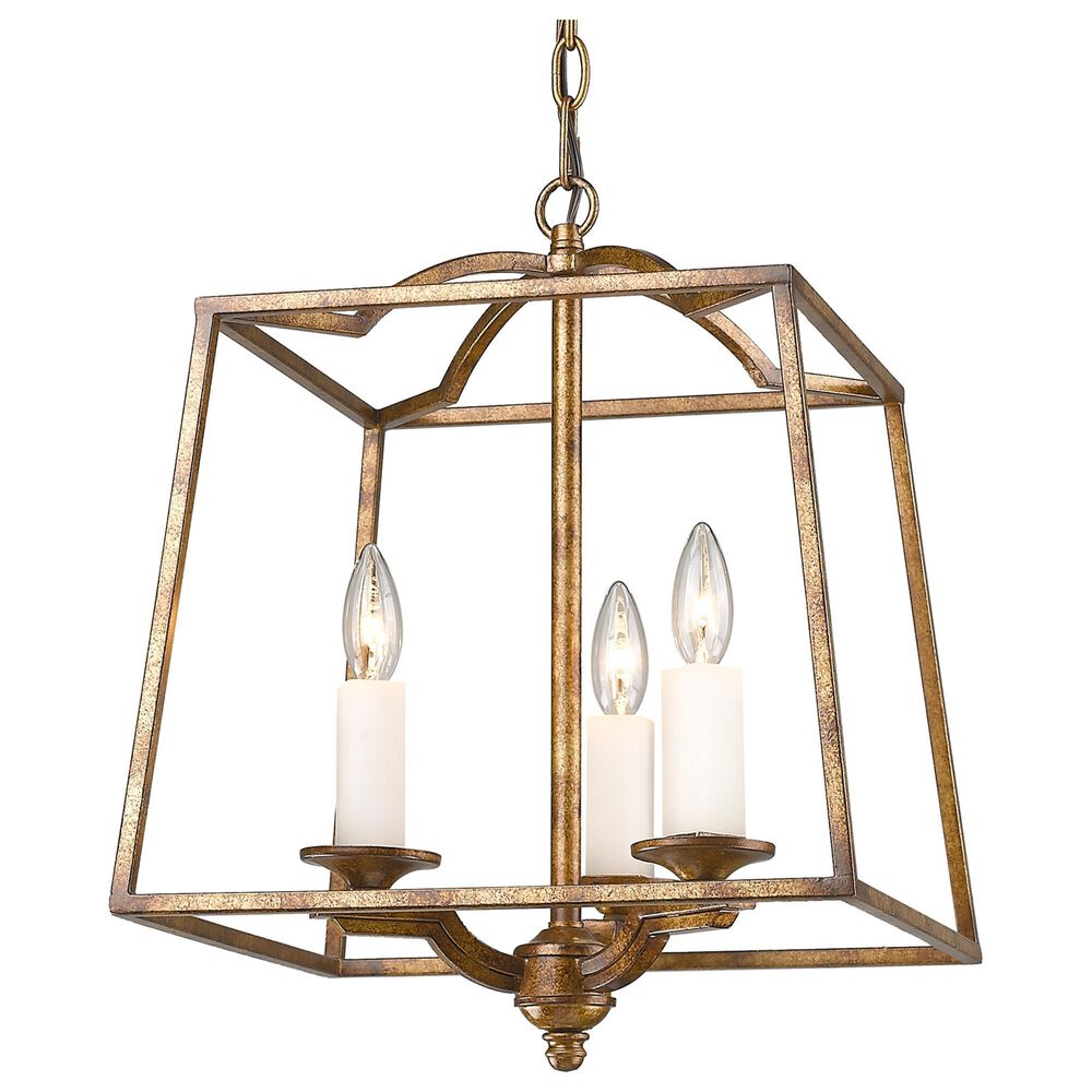 Golden Lighting Athena 3-Light Pendant in Grecian Gold, , large