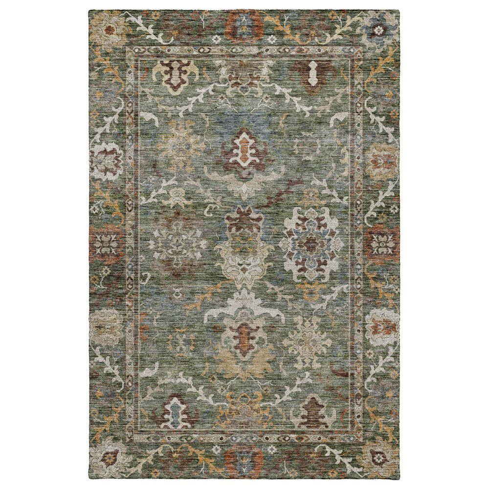 Dalyn Rug Company Silk Road Basil, Chocolate, Ivory, Gold, Copper, Blue and Mocha 8" x 10" Area Rug, , large
