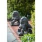 Alfresco Home 2-Piece Foo Dog Patio Statue in Antique Dark Brown, , large