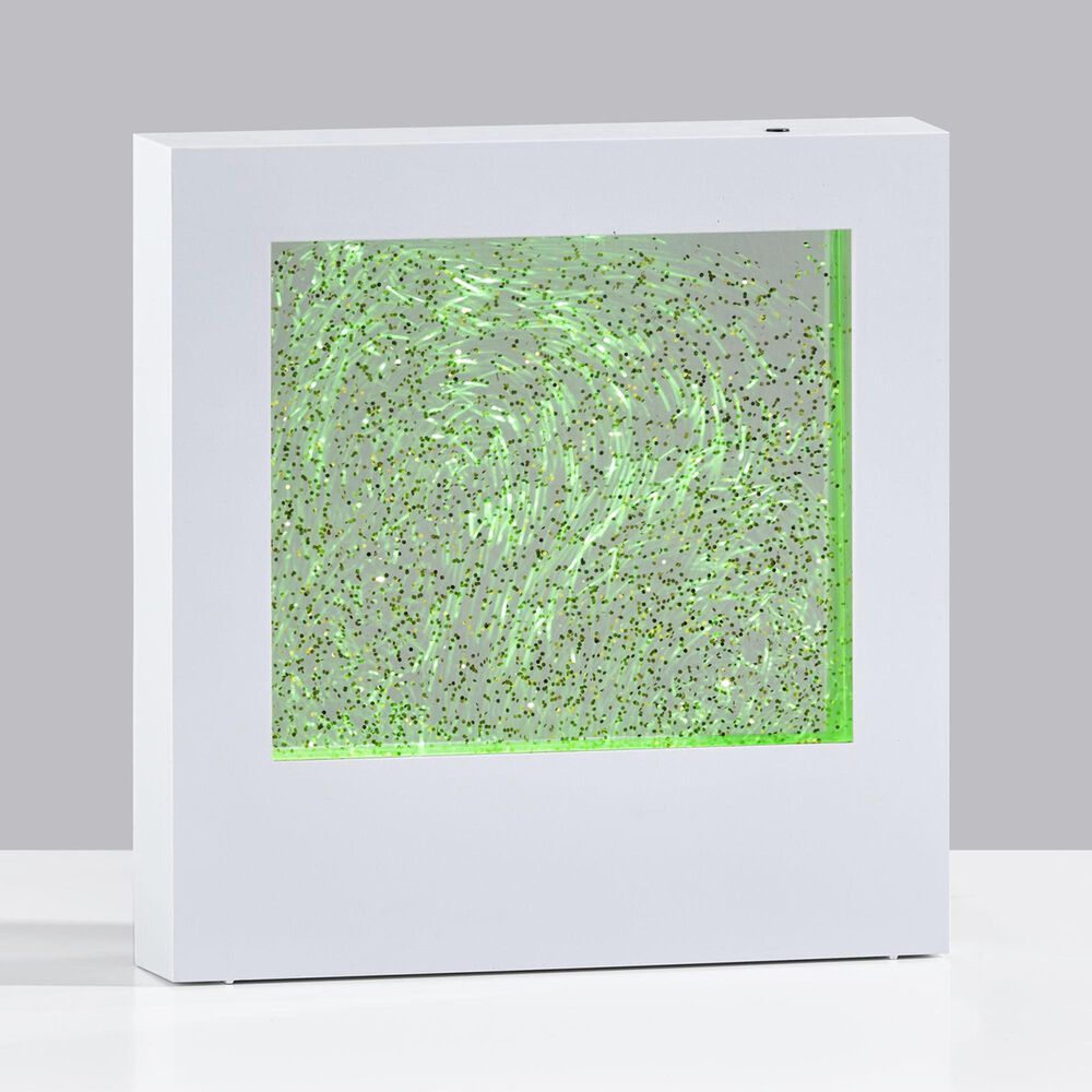 Adesso Glitter Light Box in White, , large