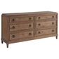 Universal Furniture Griffith Park 4-Piece Queen Upholstered Bedroom Set in Sienna, , large
