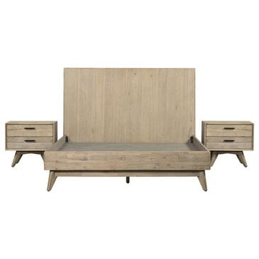 Blue River Baly 3-Piece Queen Platform Bed Set in Gray Sandblast Summer, , large