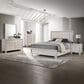 Crown Mark Charlie 5-Piece King Panel Bedroom Set in White, , large