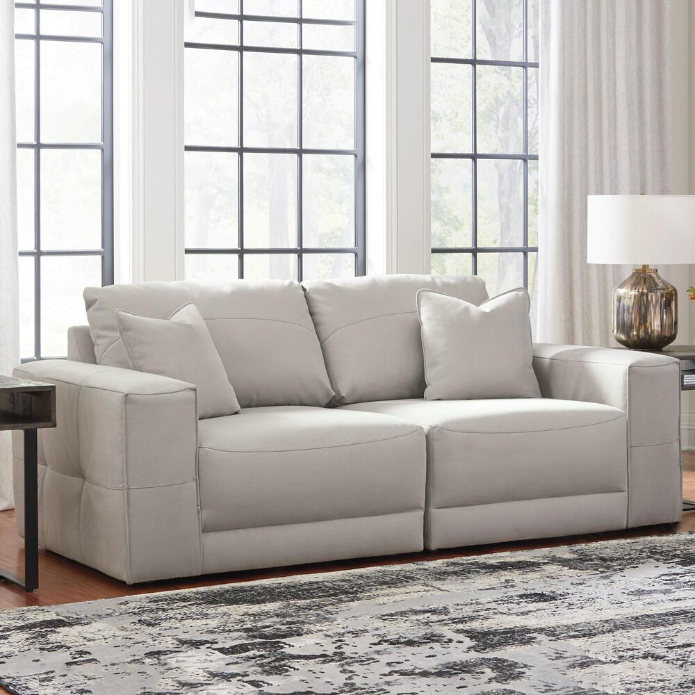 Ashley Next-Gen Gaucho 2-Piece Symmetrical Loveseat in Gray, , large
