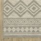 Oriental Weavers Tortuga TR03A 1"10" x 7"6" Beige and Black Runner, , large