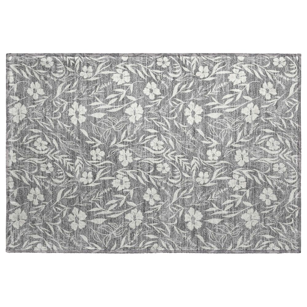 Dalyn Rug Company Soft Essentials Floral Gray 2"6" x 3"10" Indoor/Outdoor Area Rug, , large