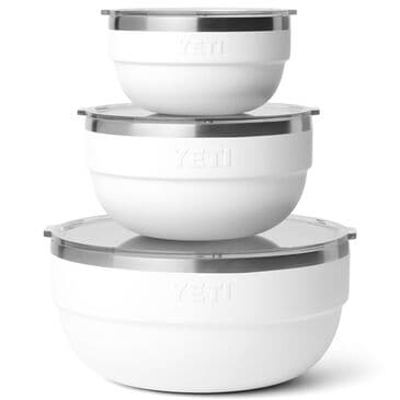 YETI Rambler 3-Piece Standard Insulated Bowl Set in White, , large