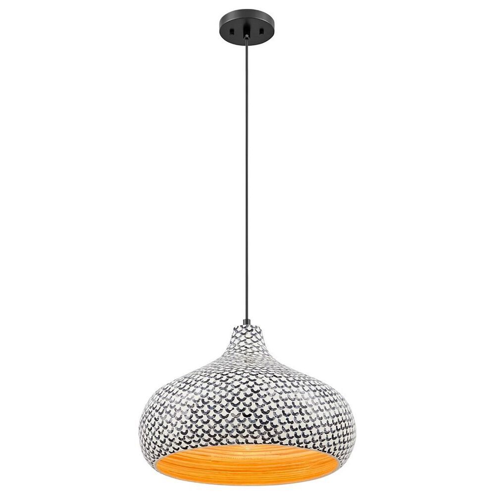 Savoy House Jade 1-Light Pendant in Black, , large