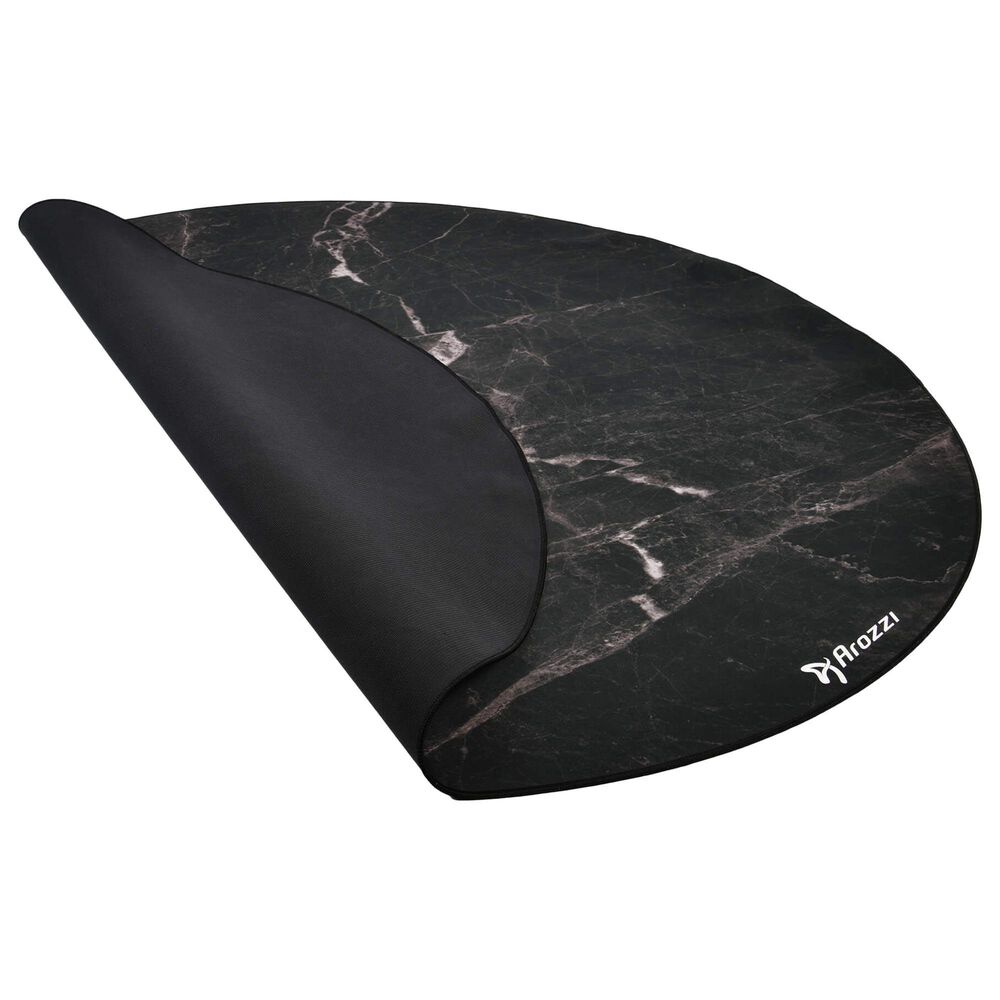 Arozzi Zona Microfiber Noise Dampening and Scratch Protection Anti-Slip Chair Mat in Black Marble, , large