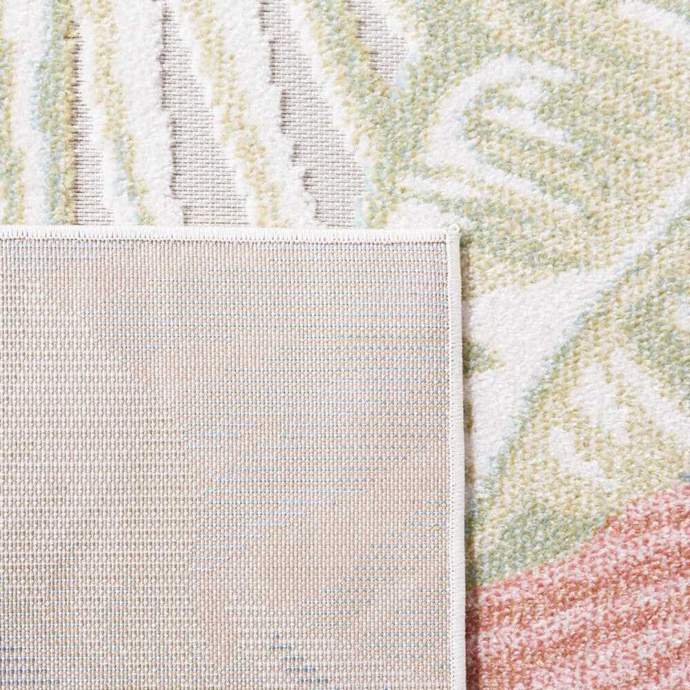 Safavieh Sarasota 4&#39;5&quot; x 6&#39;5&quot; Light Green and Beige Indoor/Outdoor Area Rug, , large