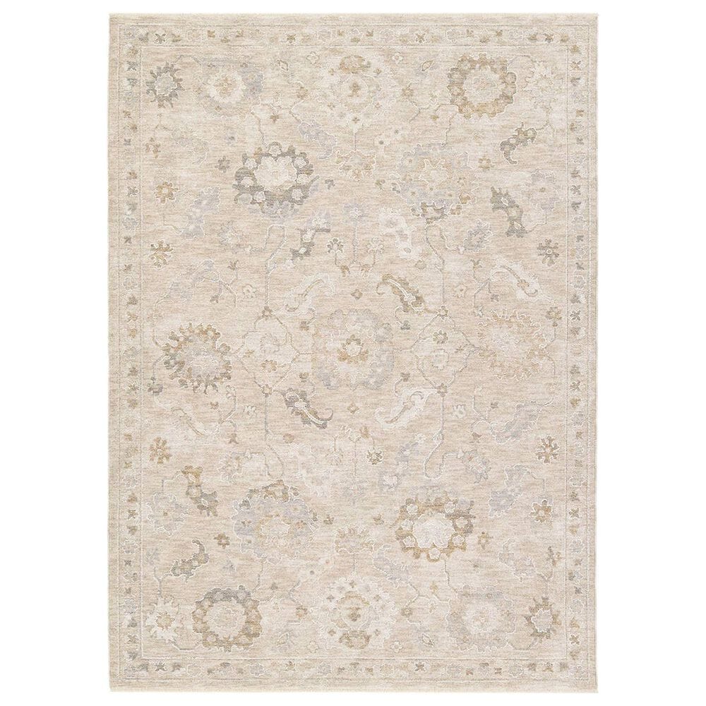 Jaipur Vekhea Alara Tan and Beige 6"7" x 9" Area Rug, , large