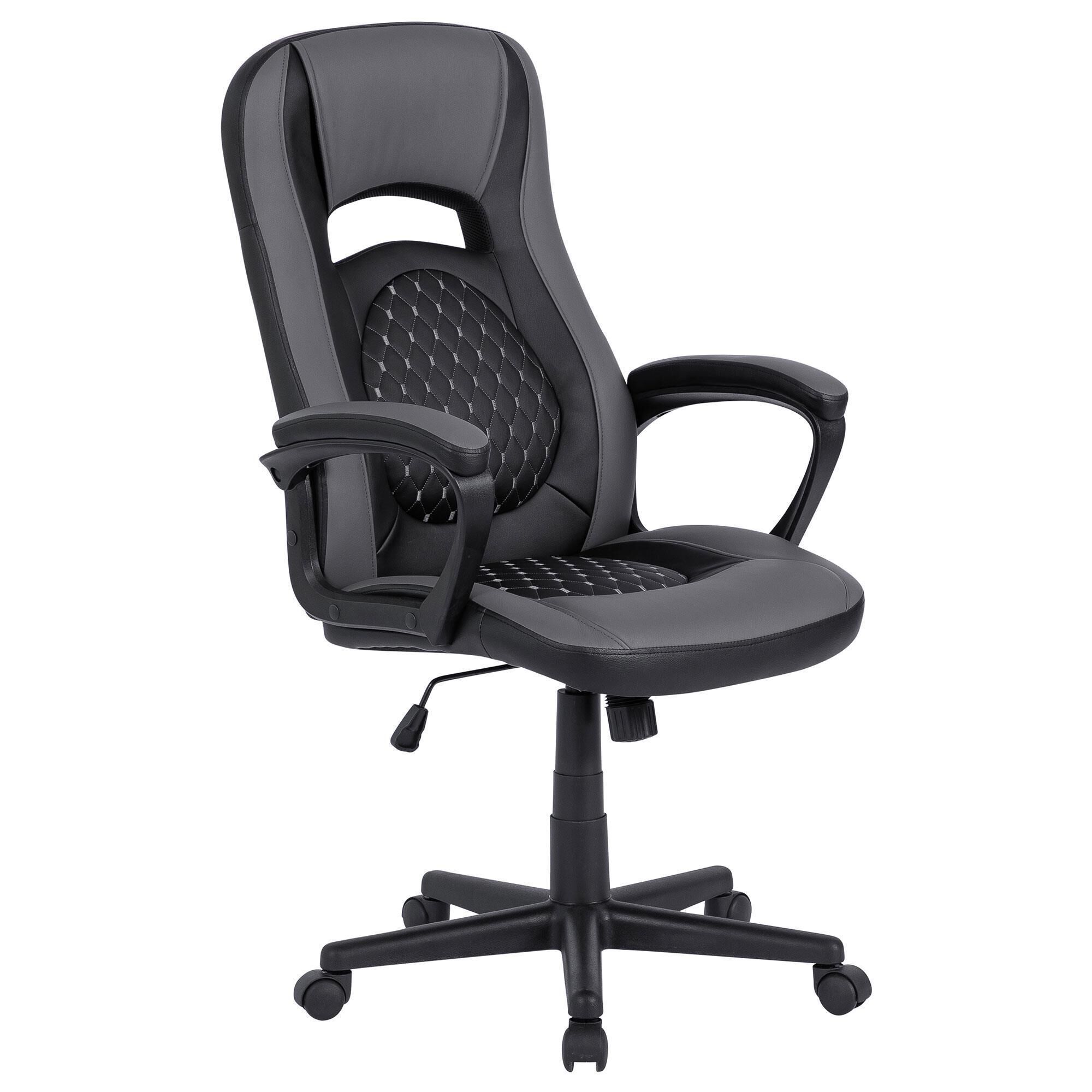 New Era Holding Group LTD Ergonomic Desk Chair in Black and Gray NFM