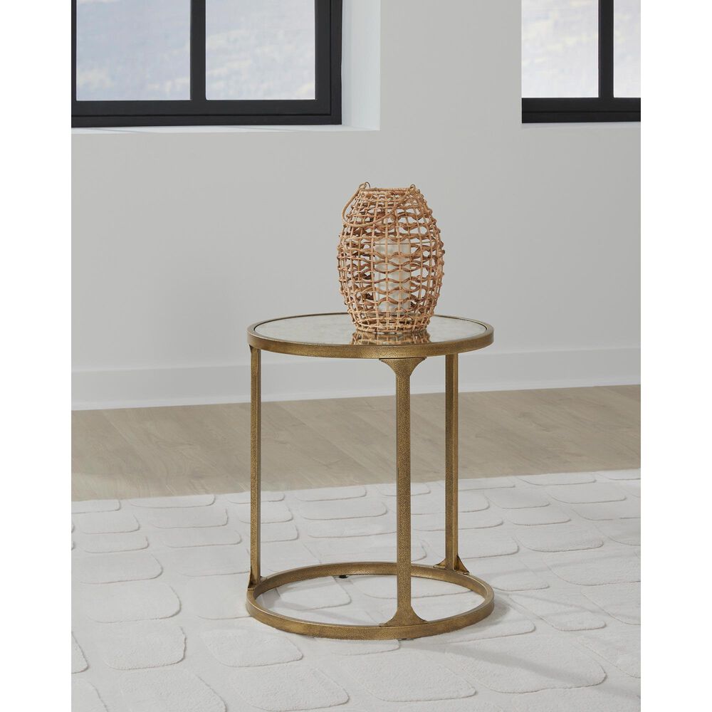 Ashley Korajane End Table in Antique Gold, , large