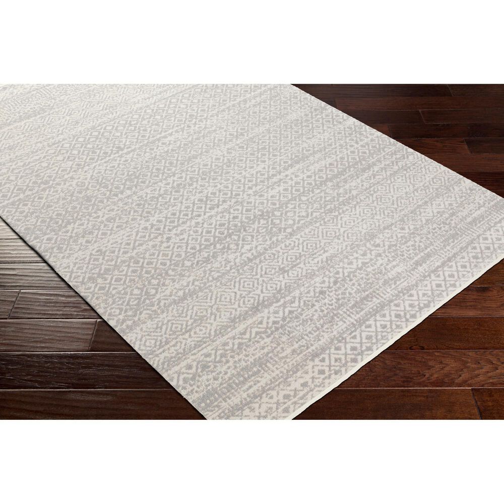 Surya Lavadora  6&#39;7&quot; x 9&#39; Gray and Light Gray Area Rug, , large