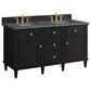 James Martin Vanities Lorelai 60" Double Vanity in Black Onyx with 3 cm Parisien Bleu Quartz Top, , large