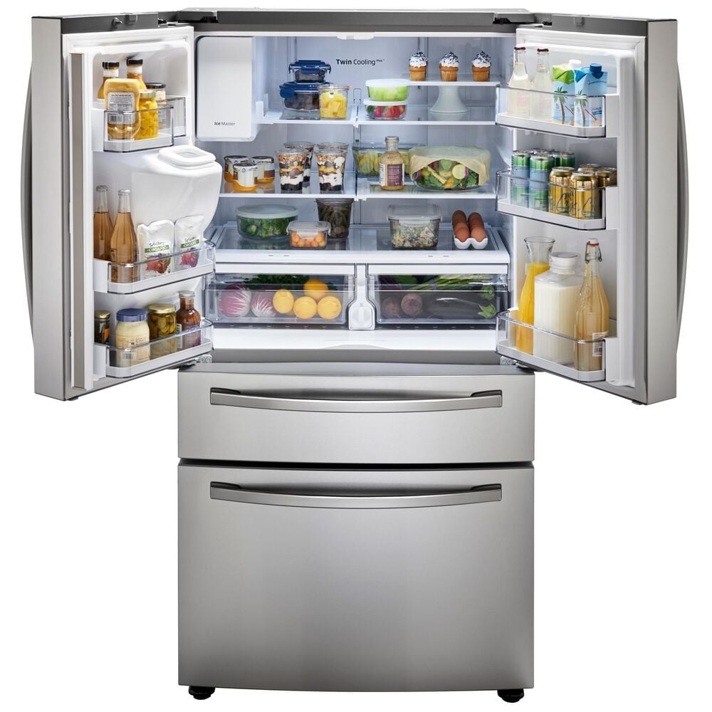 Samsung 4-Door French Door Refrigerator with Twin Cooling Plus in Stainless Steel, , large
