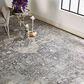 Feizy 3966F Sarrant Gray / Silver 12" x 15" Area Rug, , large
