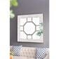 A&B Home Irving Wall Mirror in Sliver and Weathered Gold, , large