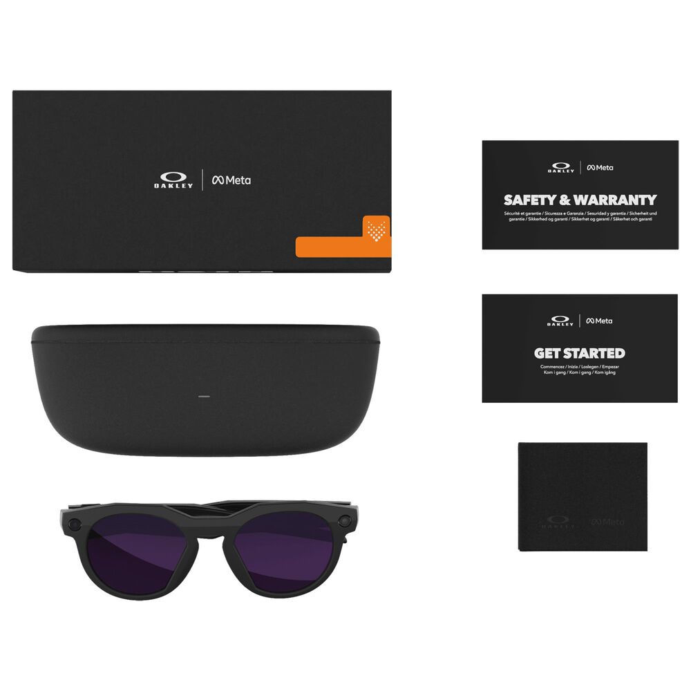Oakley Sunglasses Meta HSTN Sunglasses with Transitions Amethyst Lenses in Black, , large