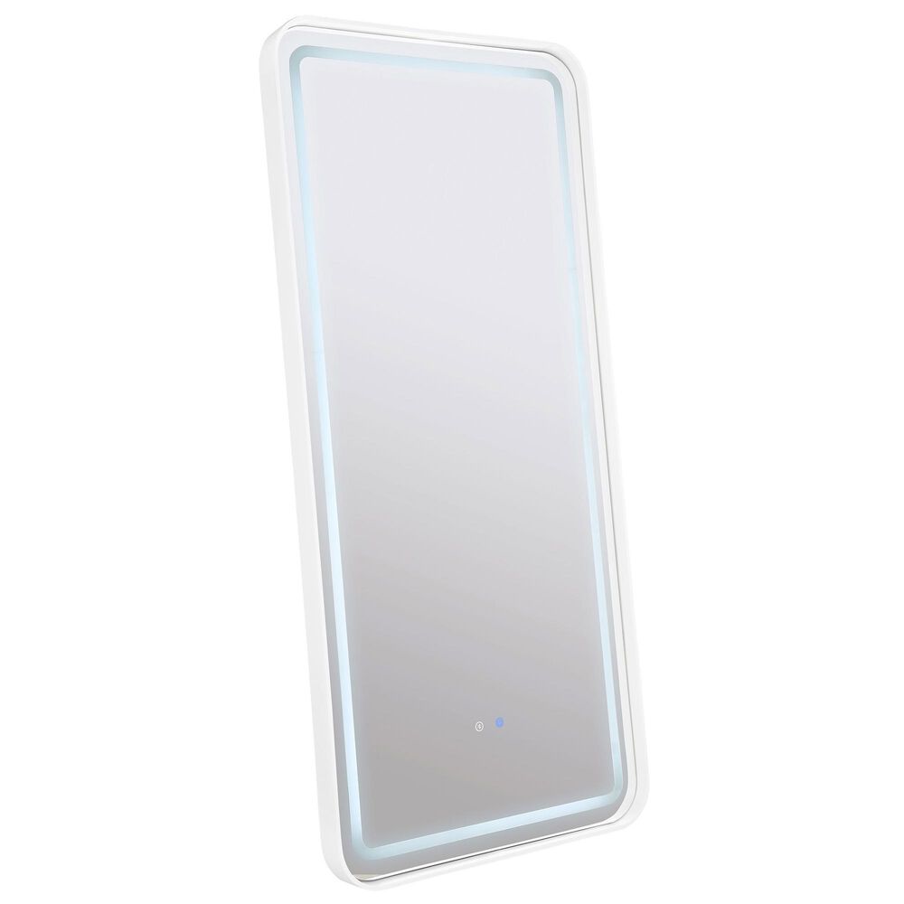 Coaster Glendora LED Standing Mirror in White, , large