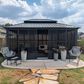 HOMLUX 12" x 16" Outdoor Sunroom Gazebo with Aluminum Frame, Galvanized Steel Roof in Grey, , large