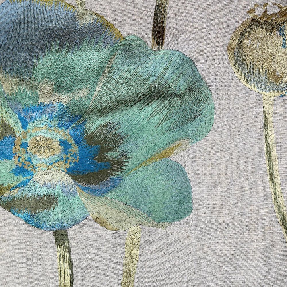 Ann Gish Opium 26&quot; Euro Sham in Azure, , large