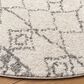 Safavieh Tulum 10" Round Ivory and Grey Area Rug, , large