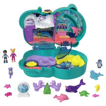 Polly Pocket Otter Aquarium Playset, , large