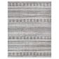 Surya Pompei Brown, Off-White, Light Gray, Black, Dark Blue and Charcoal 10" x 14" Area Rug, , large
