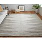 Feizy Navaro 7"9" x 9"9" Ivory and Gray Area Rug, , large