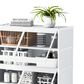 HOMLUX 5-Tier Storage Cabinet with Adjustable Shelves in White, , large