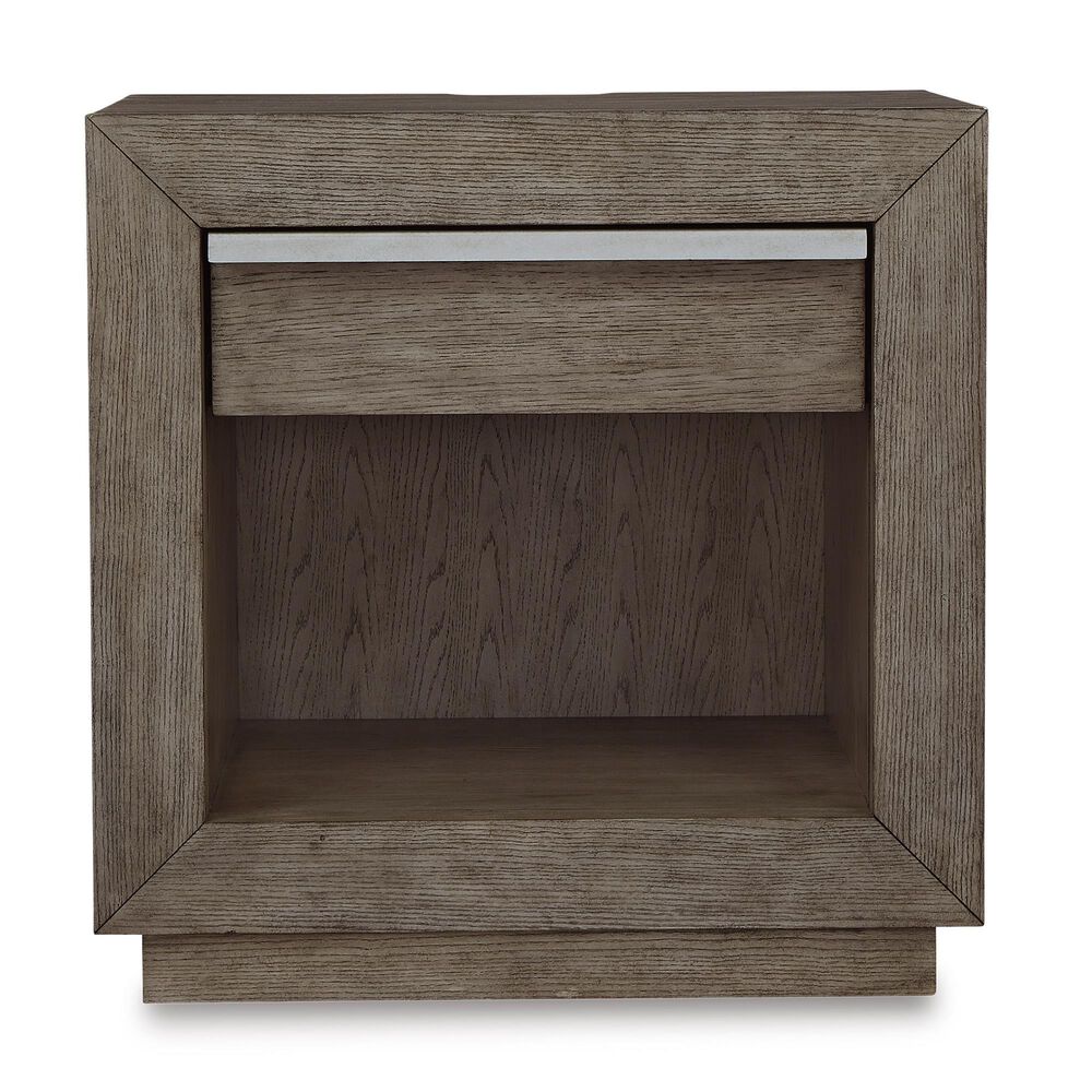 Signature Design by Ashley Anibecca 1 Drawer Night Stand in Weathered Gray, , large