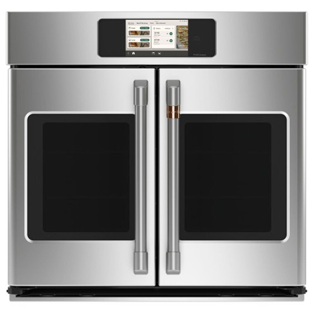 Cafe 30" Smart Built-in Convection Single Wall Oven with French Doors in Stainless Steel, , large