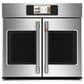 Cafe 30" Smart Built-in Convection Single Wall Oven with French Doors in Stainless Steel, , large