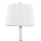 LumiSource Jenny Glass Table Lamp in Silver Crackle and Chrome (Set of 2), , large