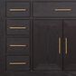 Lexora Home Abbey 48" Single Bathroom Vanity in Black Oak with 2 cm White Quartz Top and Rectangular Sink, , large