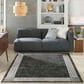 Nourison Desire 7"10" x 9"10" Charcoal, Silver and White Area Rug, , large