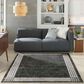 Nourison Desire 7"10" x 9"10" Charcoal, Silver and White Area Rug, , large
