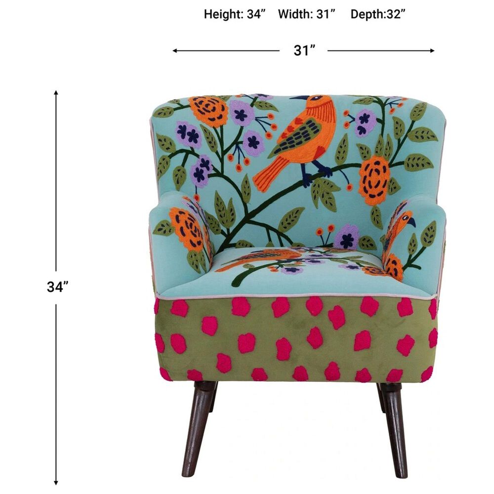 L.R. Home Matilda Nature Accent Chair in Multicolor, , large