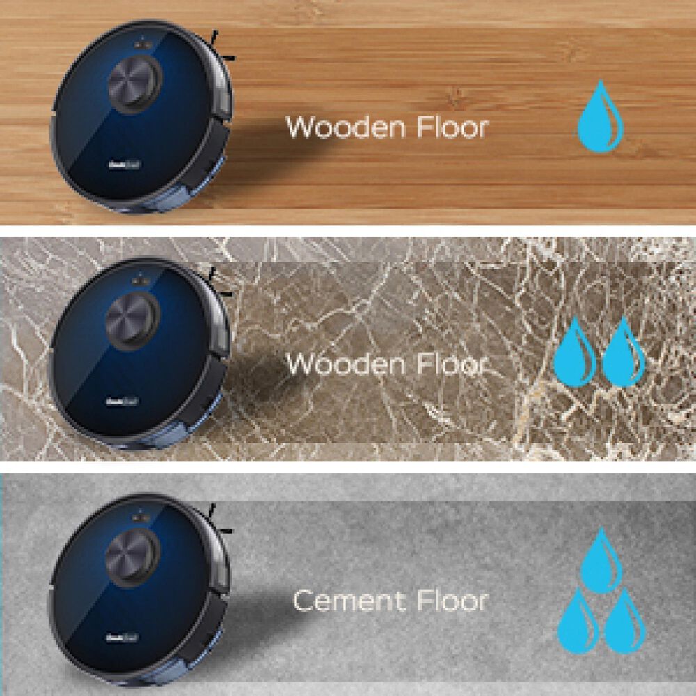 HOMLUX Smart L7 Robot Vacuum Cleaner and Mop in Black, , large