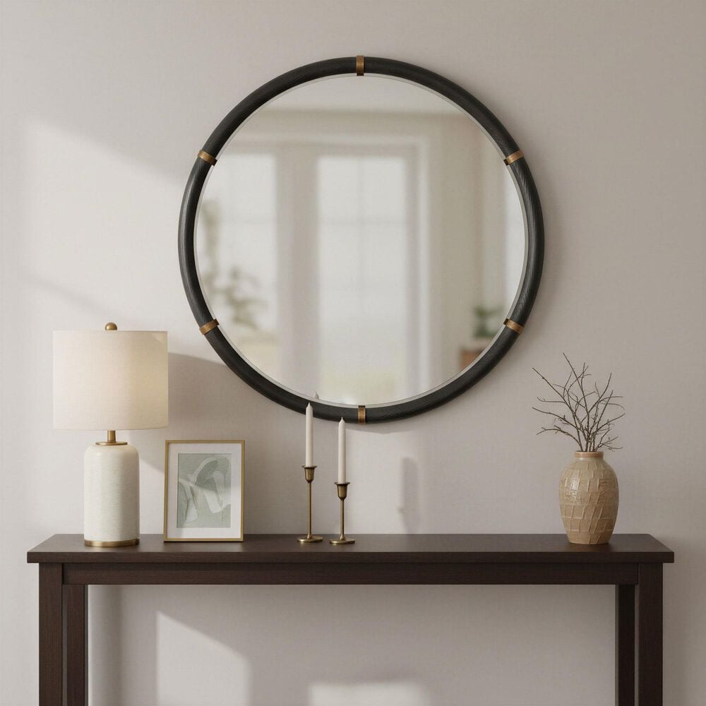 Zuo Modern Brile Wall Mirror in Black, , large