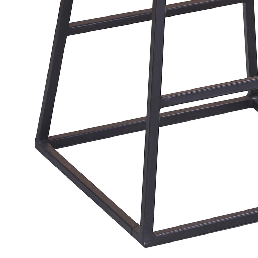 Porter Design Clement 24&quot; Sheesham Counter Stool in Gray and Black, , large