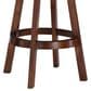 Linon Home Decor Brandon Swivel Bar Stool in Cherry, , large