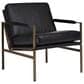 Ashley Puckman Leather Accent Chair in Black, , large