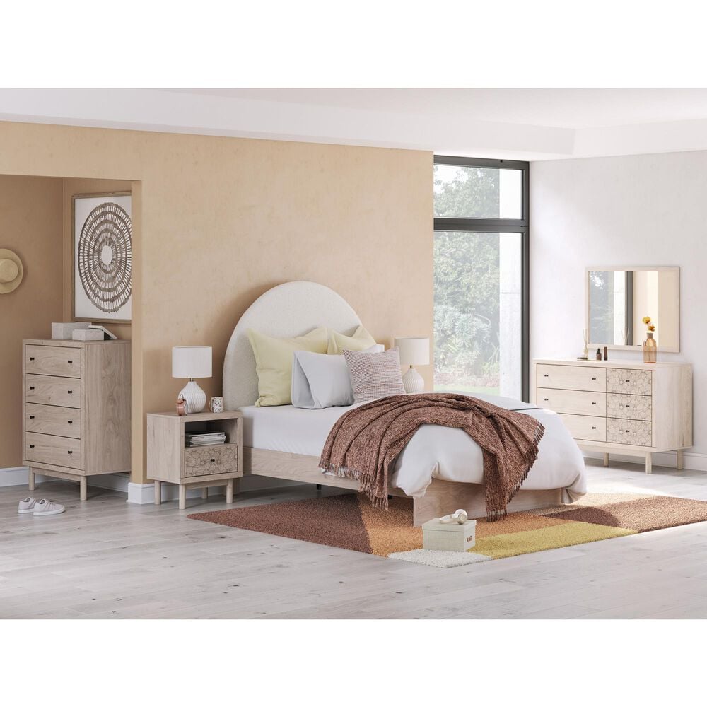 Ashley Arloster 6-Drawer Dresser in Tan, , large